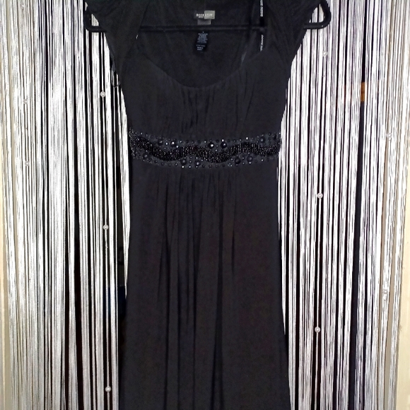 Bisou Bisou Women's Black Beaded Dress - Picture 1 of 4